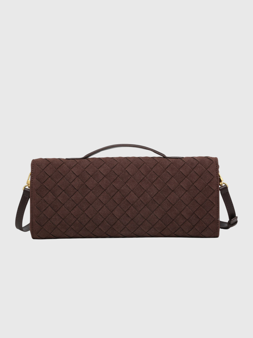 Cireșe | Clutch din Velur Luxos Intrecciato