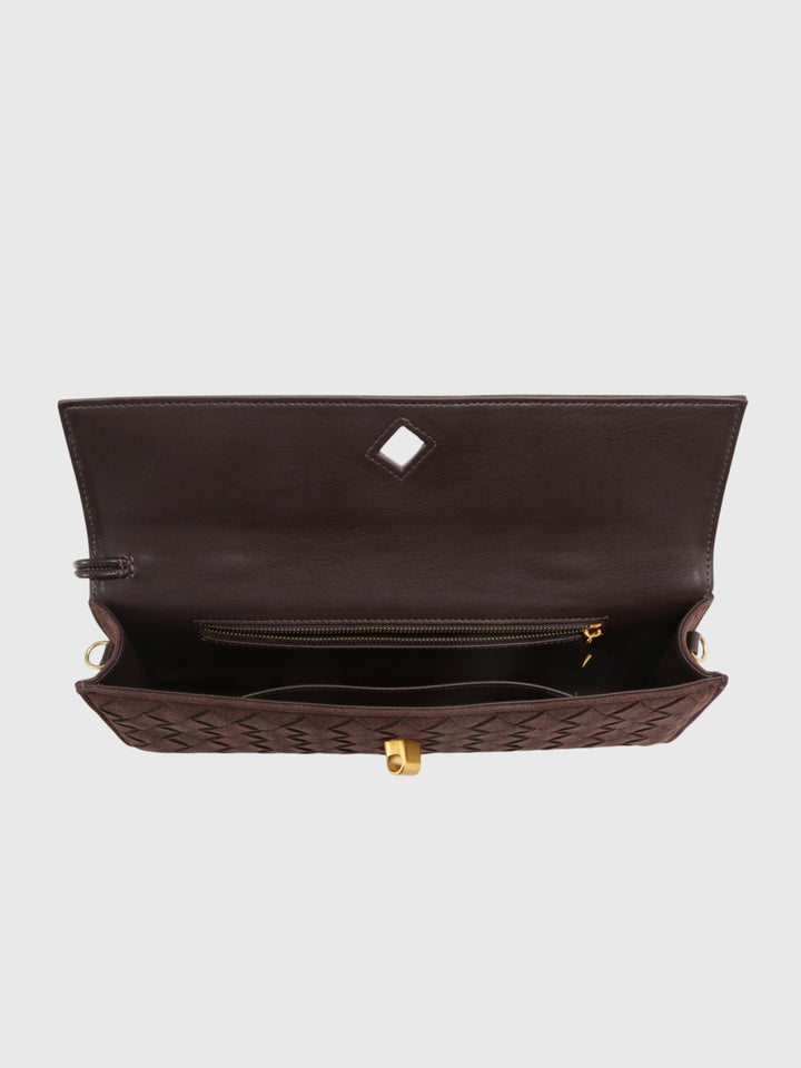 Cireșe | Clutch din Velur Luxos Intrecciato