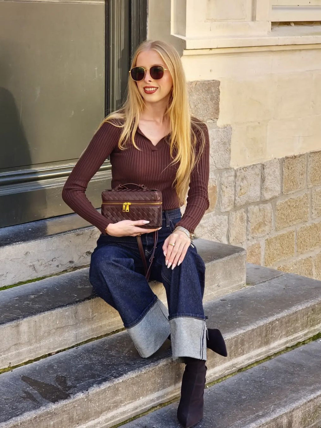 Juliette | Geantă Woven Strutturata Lucida
