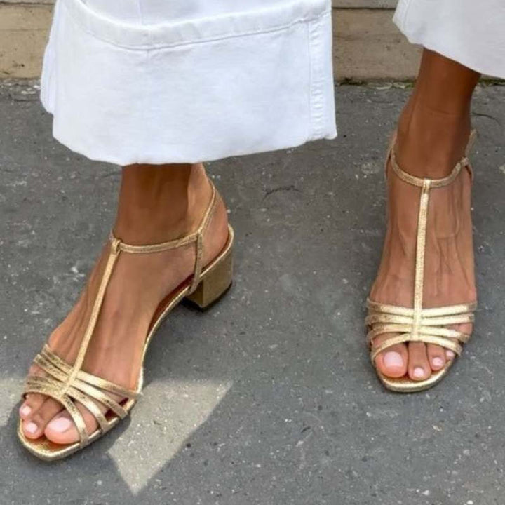 Allegra | Sandale Aurii Eleganță Zilnică