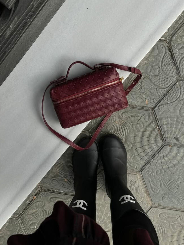 Juliette | Geantă Woven Strutturata Lucida