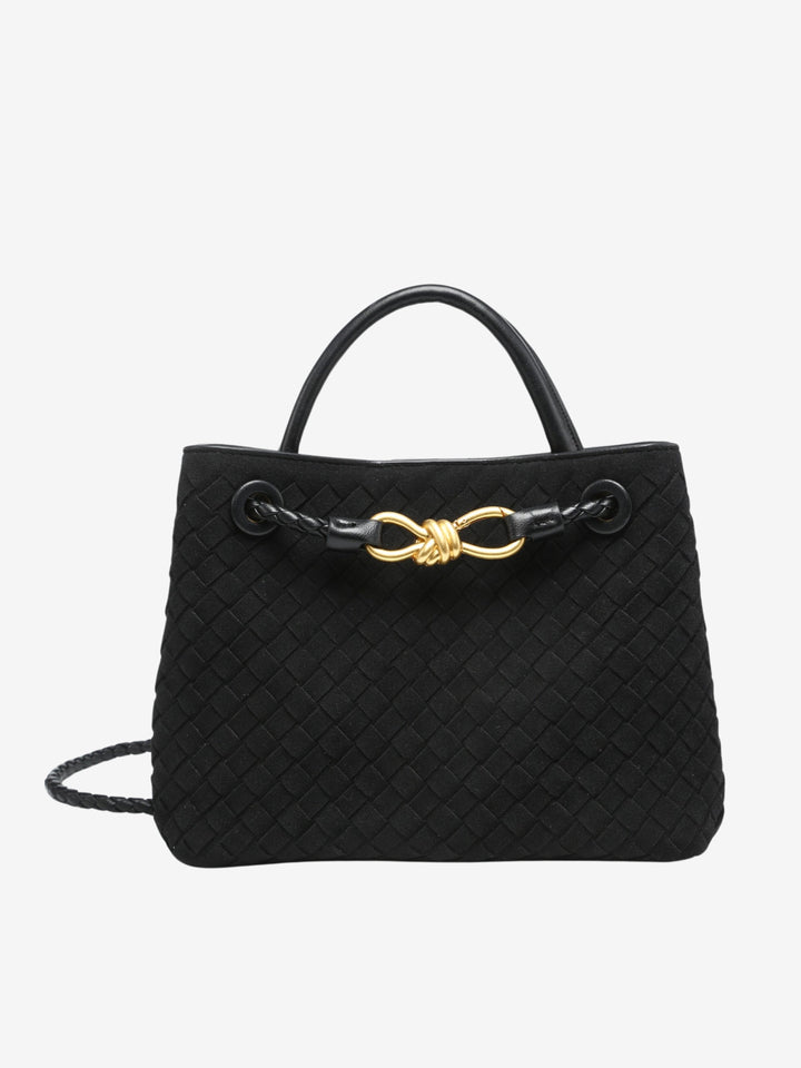 Malia | Geantă Woven Compactă cu Curea Reglabilă