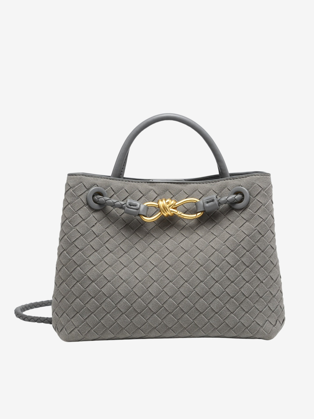 Malia | Geantă Woven Compactă cu Curea Reglabilă