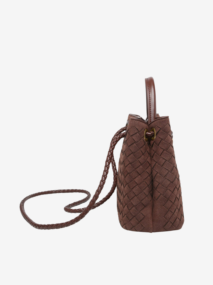 Malia | Geantă Woven Compactă cu Curea Reglabilă