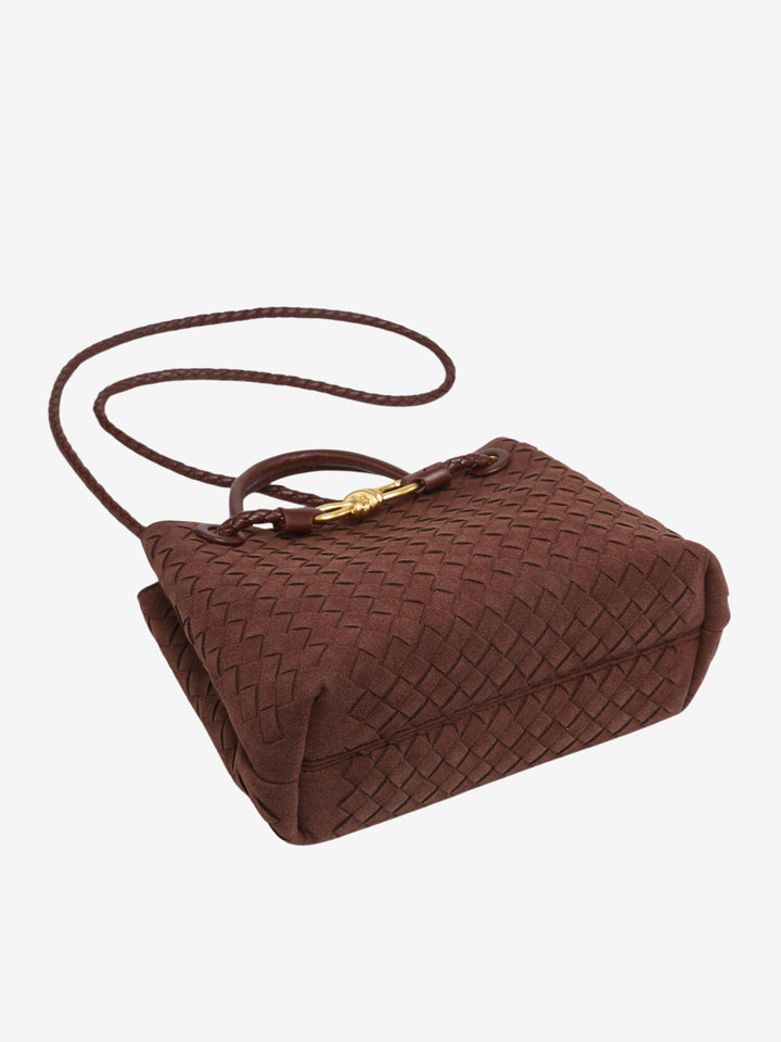 Malia | Geantă Woven Compactă cu Curea Reglabilă