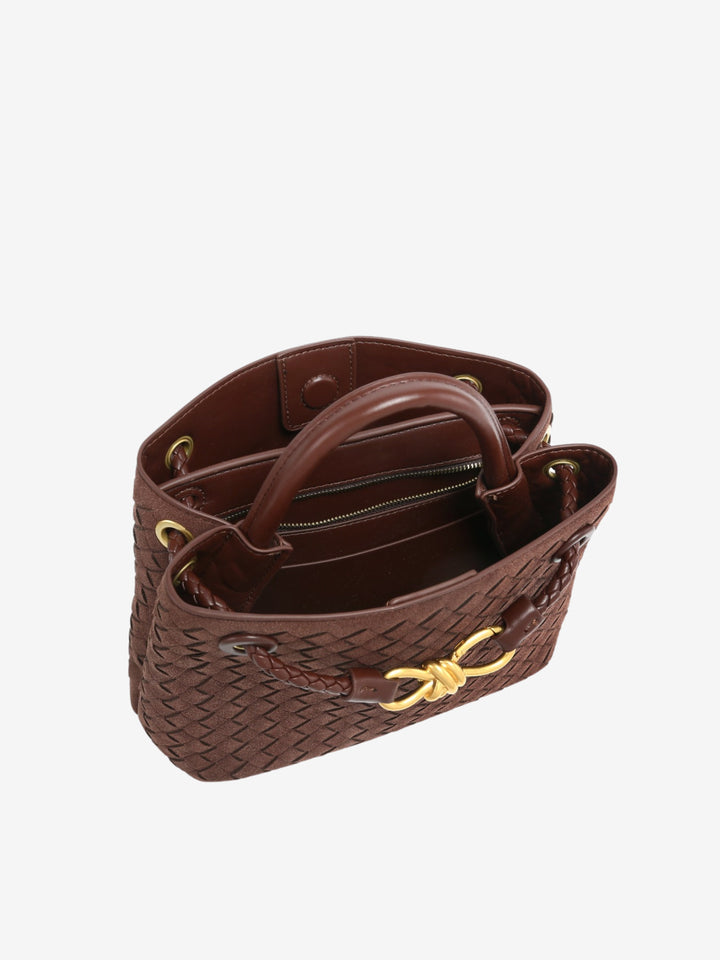 Malia | Geantă Woven Compactă cu Curea Reglabilă