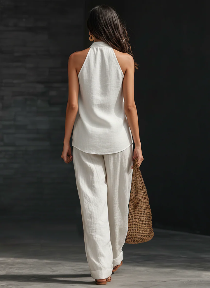 Zoë™ | Set Fără Mâneci cu Pantaloni Largi
