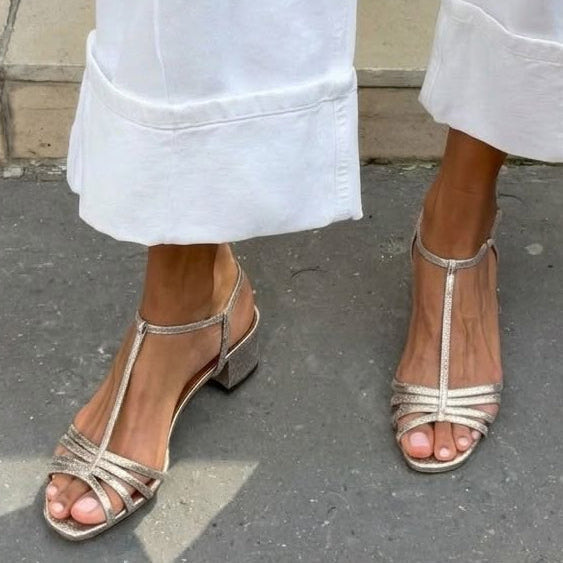 Allegra | Sandale Aurii Eleganță Zilnică